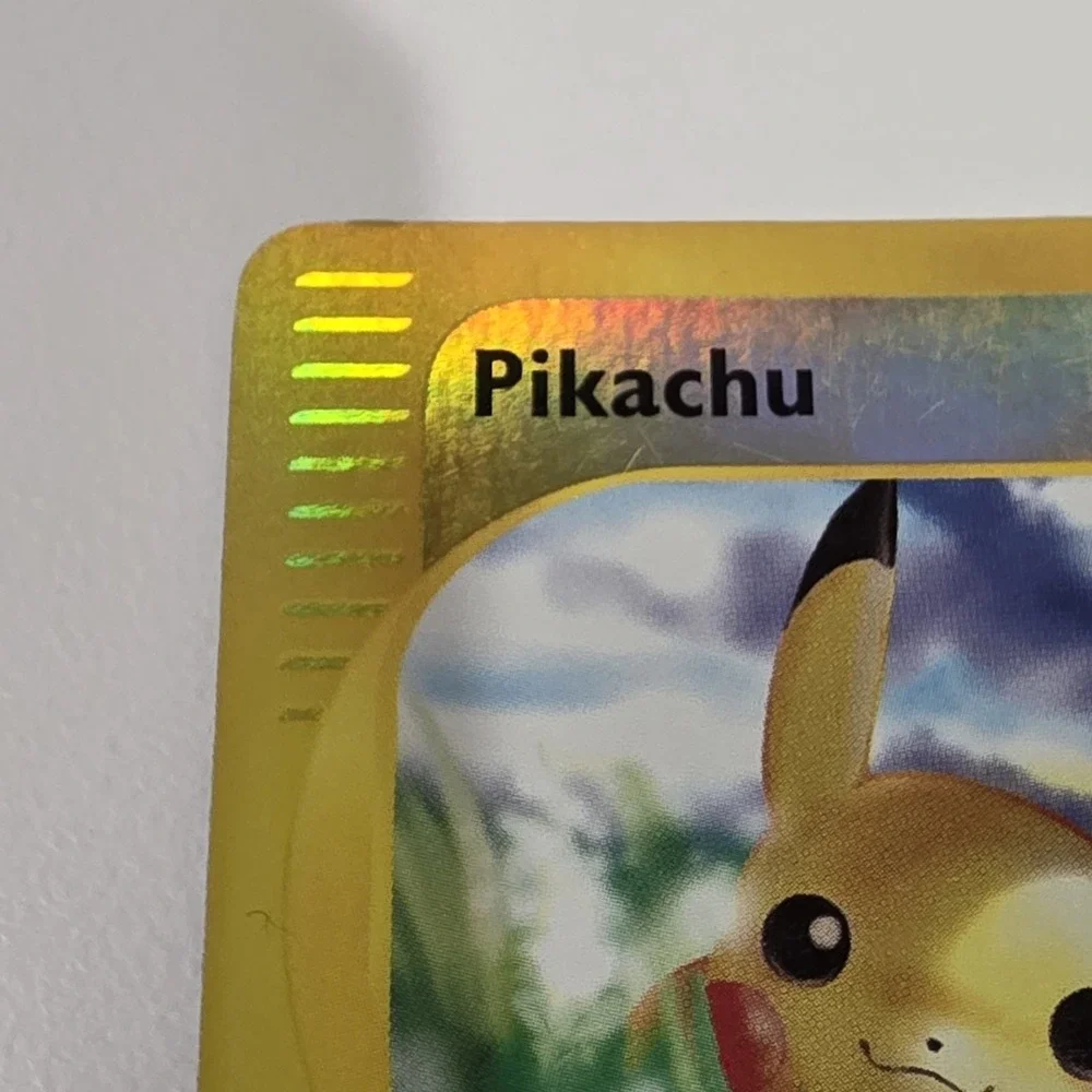Pikachu Holographic Trading Card - Yellow